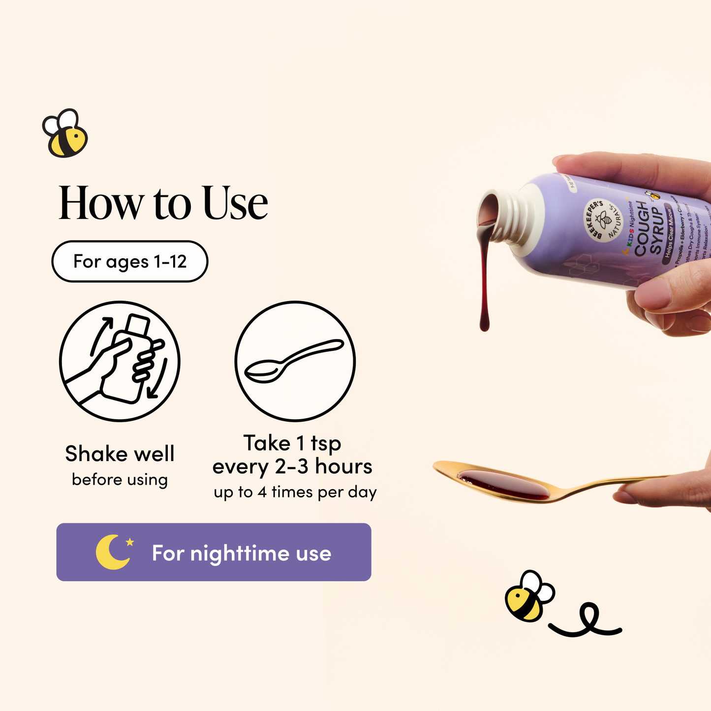 Kids Nighttime Propolis Cough Syrup