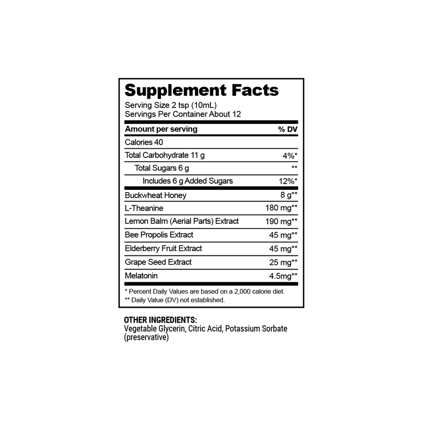 Propolis Cough Syrup - Nighttime