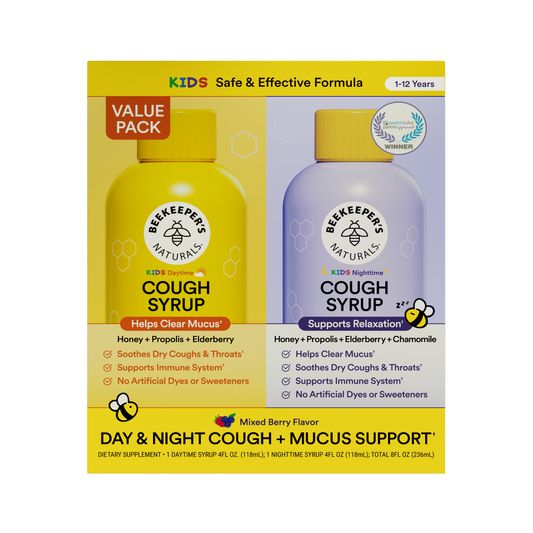 Kids Propolis Cough Syrup Combo Pack - Day & Night