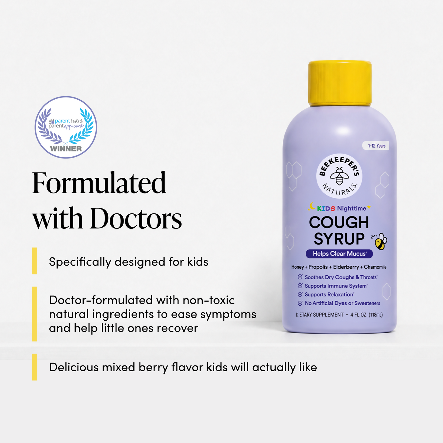 Kids Nighttime Propolis Cough Syrup
